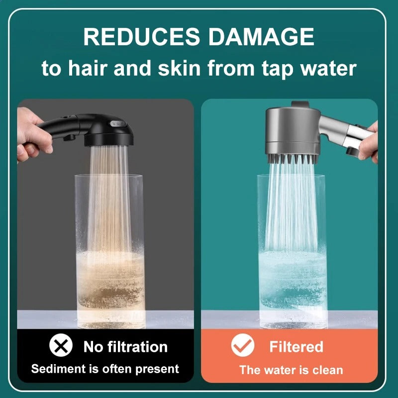 3-Mode High-Pressure Filter Shower Head