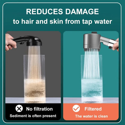 3-Mode High-Pressure Filter Shower Head
